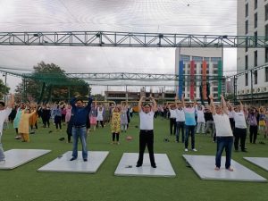 surya namaskar campus
