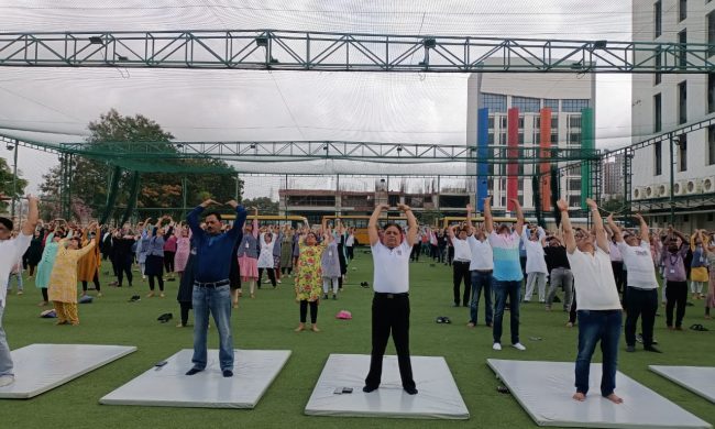 surya namaskar campus