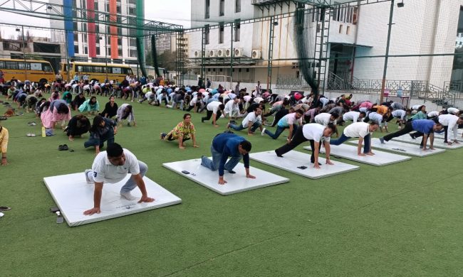 surya namaskar campus